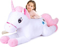IKASA Giant Unicorn Stuffed Animal Plush Toy 43 in - Huge Huggable