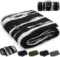 100% Wool Blanket 62 x 86 in - Thick, Warm Outdoor Throw