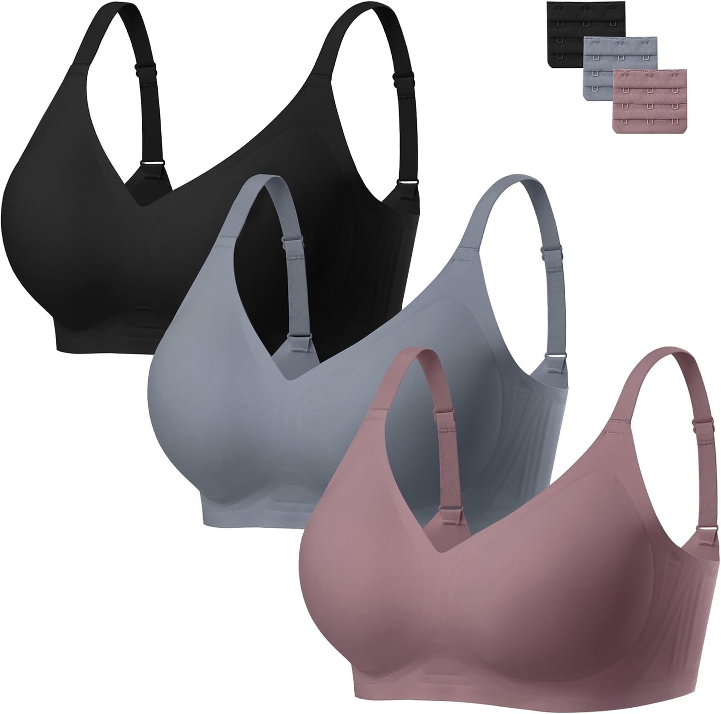 Comfort Seamless Wireless Bra for Women with Full Coverage