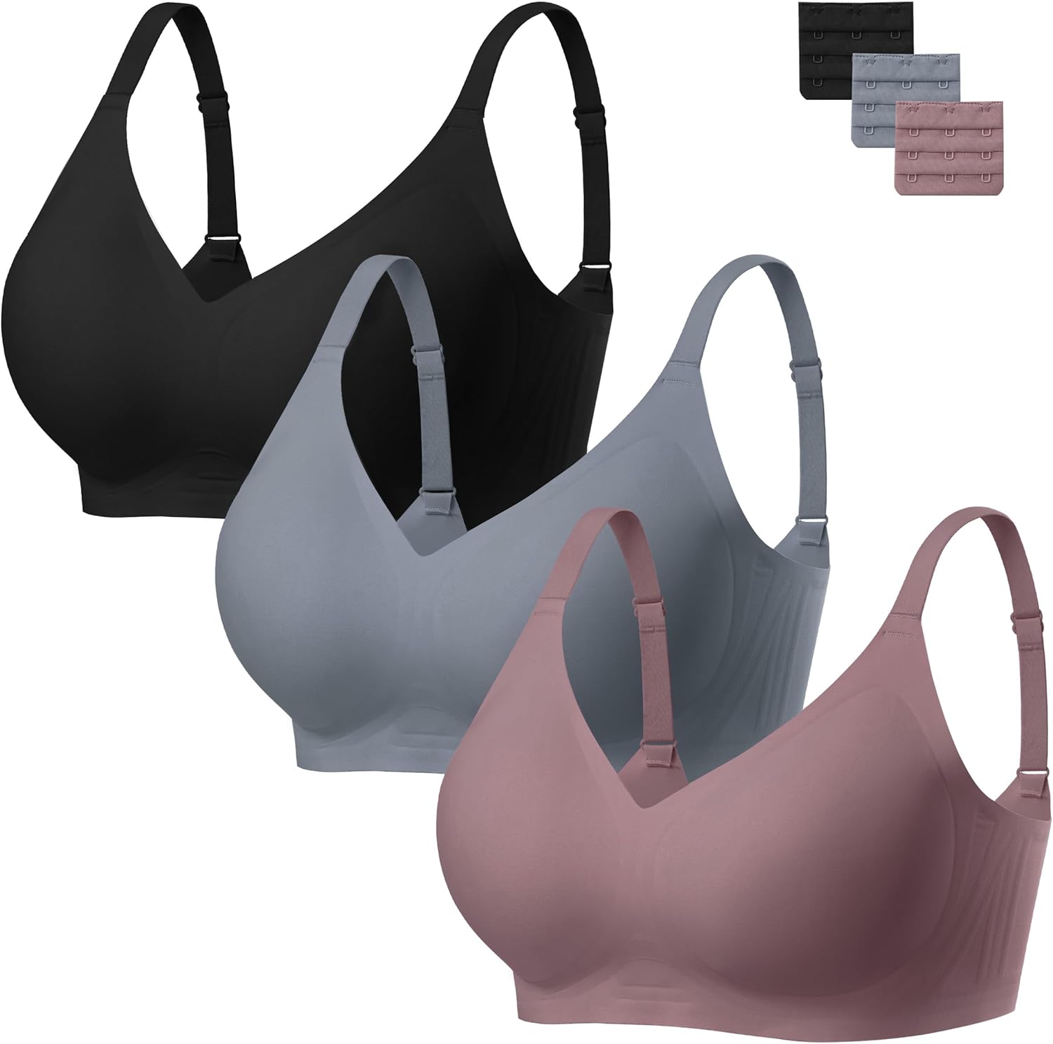 Comfort Seamless Wireless Bra for Women with Full Coverage