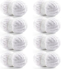 Chunky Yarn for Hand Knitting 8 Pack - Jumbo Chenille for Blankets