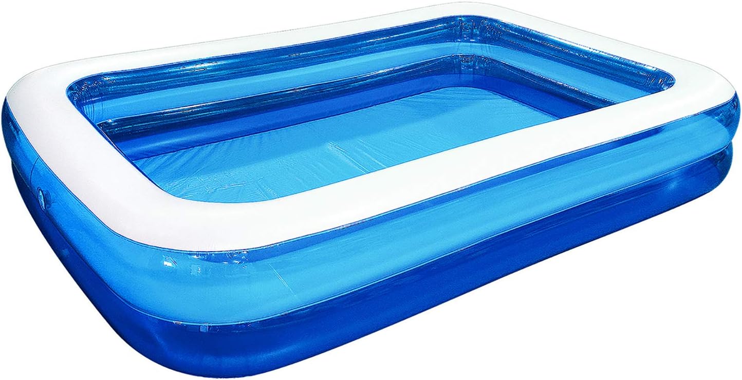 Inflatable Kiddie Swimming Pool for Family Fun in Backyard