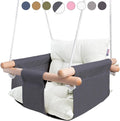 Canvas Baby Swing Seat with Safety Belt - Cozy Indoor/Outdoor Swing