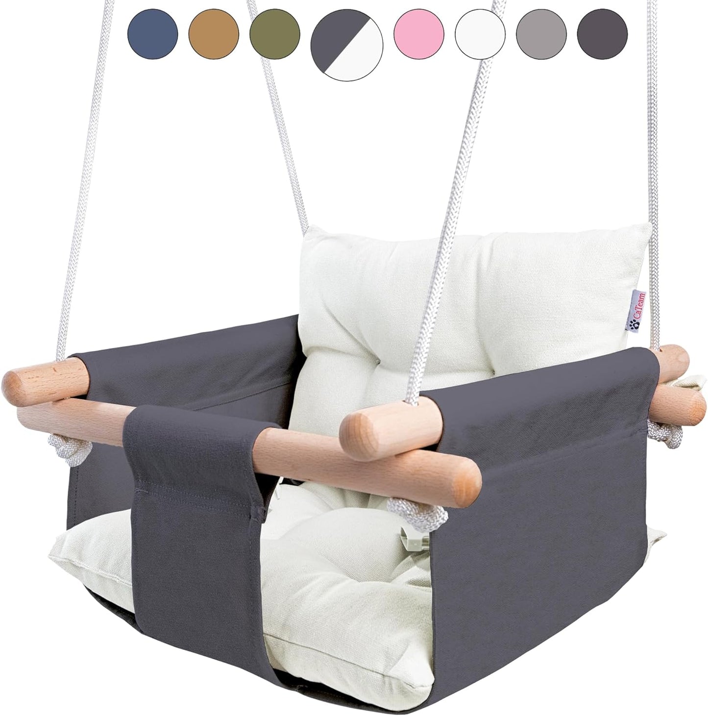 Durable Canvas Baby Swing for Indoor/Outdoor Fun