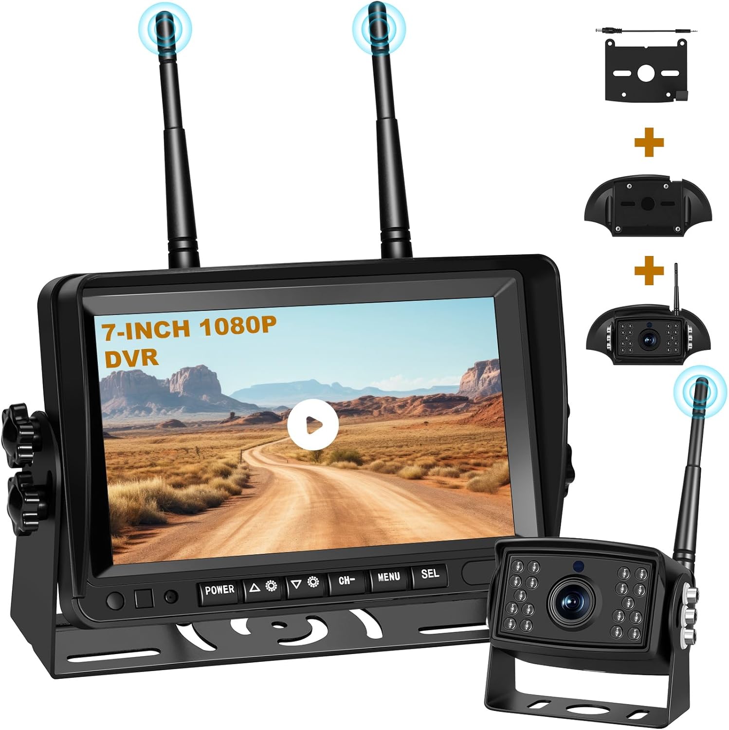 HD Wireless RV Backup Camera System with Night Vision
