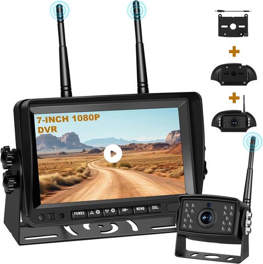 HD Wireless RV Backup Camera System with Night Vision