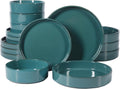 Santorini Mist Terracotta Dinnerware Set - 16pc Service for Four
