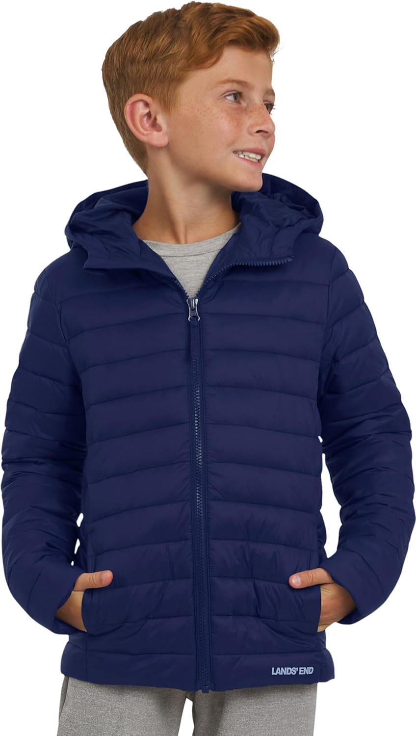 Lightweight Packable Insulated Puffer Jacket for Boys