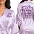 Mis Quince Anos Robes Personalized Satin Getting-Ready Robe - Photo la