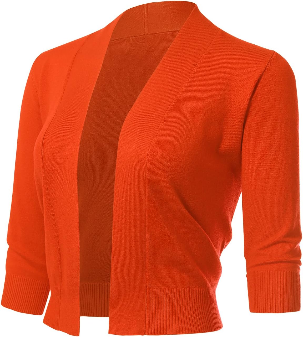 Allsense Women's 3/4 Sleeve Cropped Bolero Shrug Cardigan Review