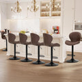COLAMY Bar Stools Set of 6 - Adjustable Swivel Counter Chairs