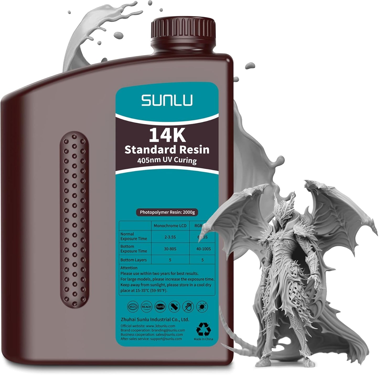 14K High Precision 3D Printer Resin for Detail Printing Miniatures