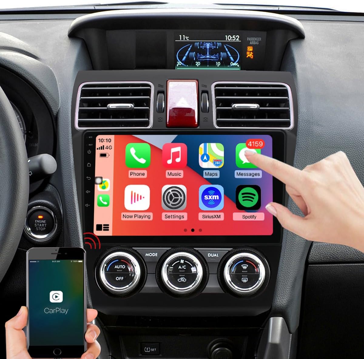 QLED Screen Upgrade for Subaru XV Crosstrek with 8-Core CPU