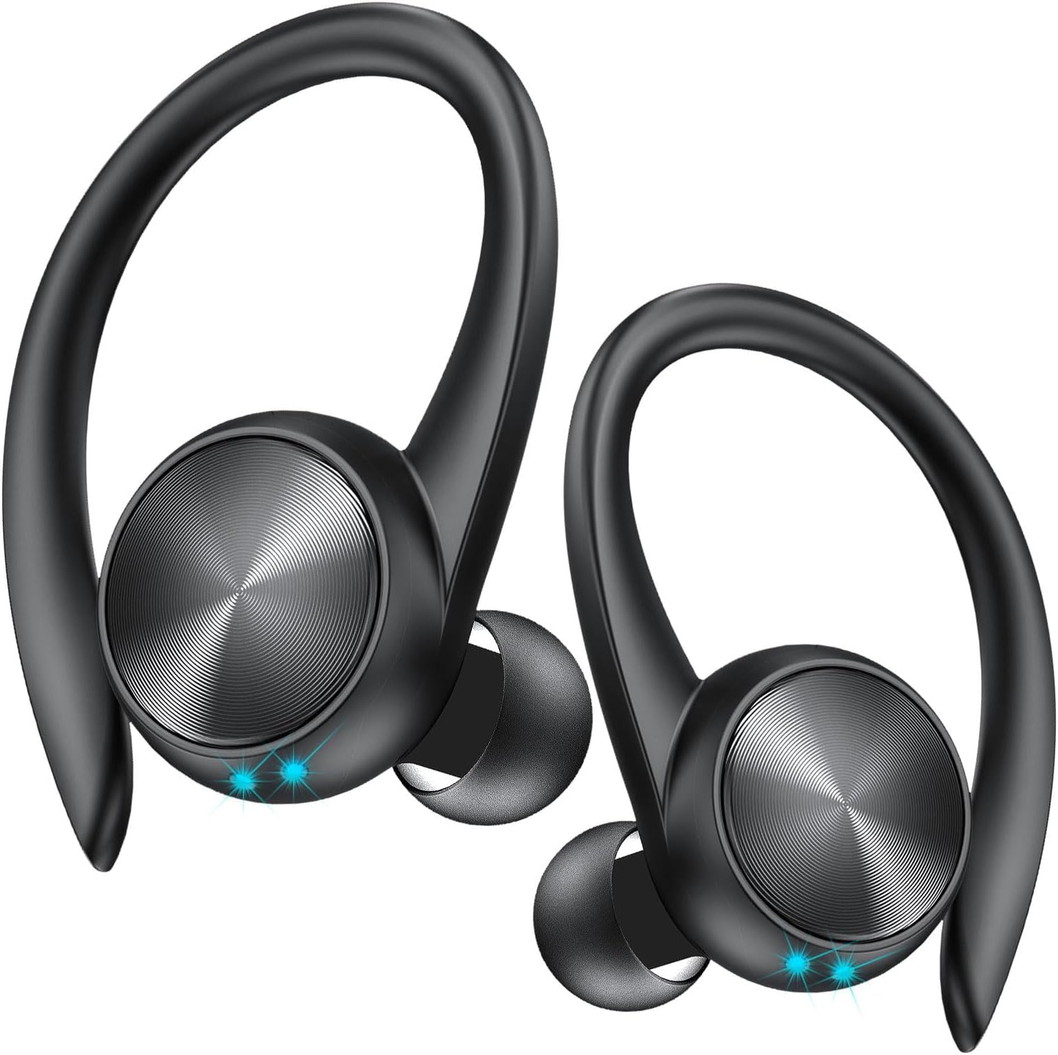 GameXtrem Wireless Earbuds: 60H Playback, Ear Hooks, Digital Display