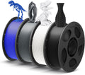 PLA Plus 1.75mm 4-Pack Filament Bundle - Gray Black White Blue