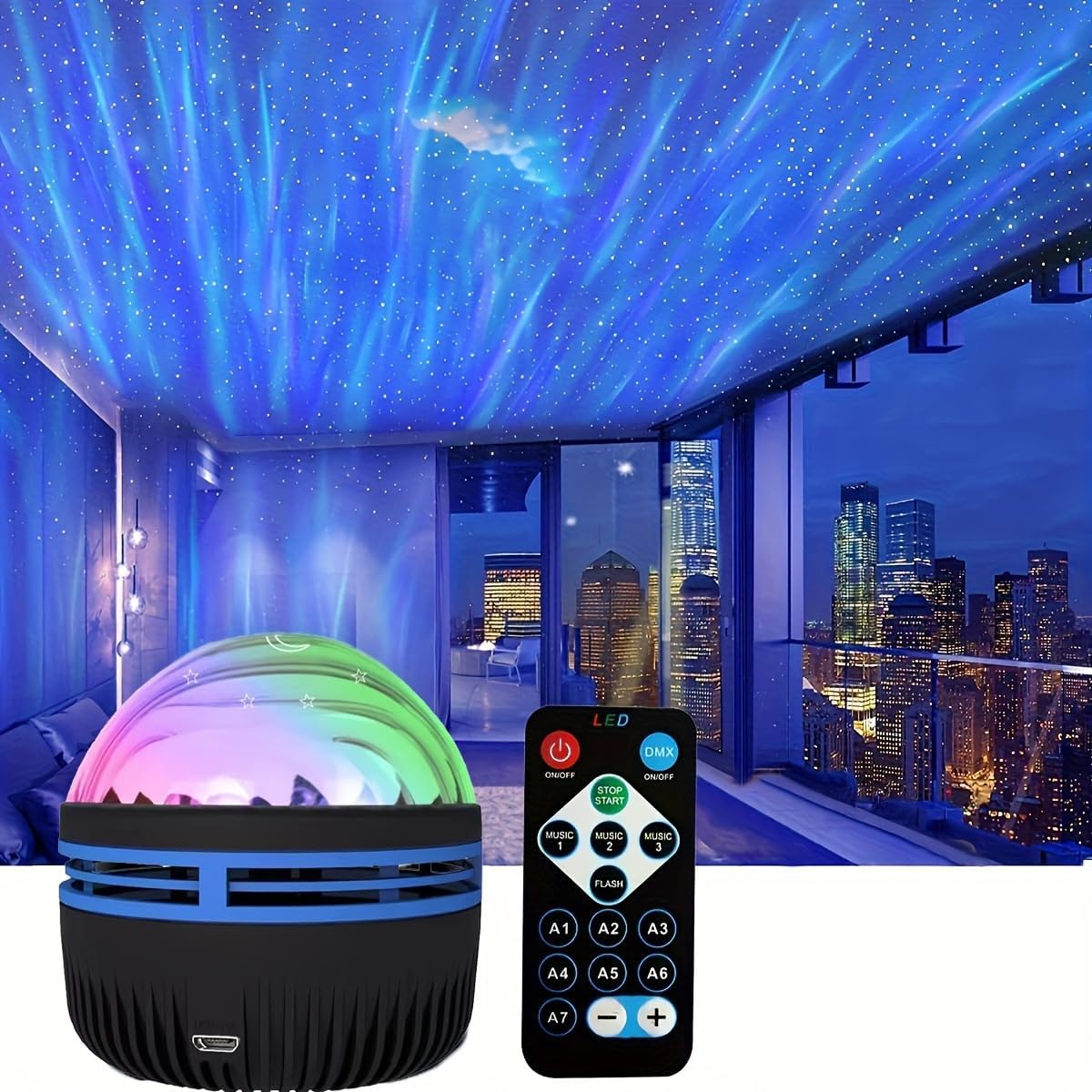 Galaxy Aurora Night Light Projector