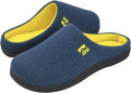 Men's Two-Tone Memory Foam Clog Slippers - Easy On/Off Comfort