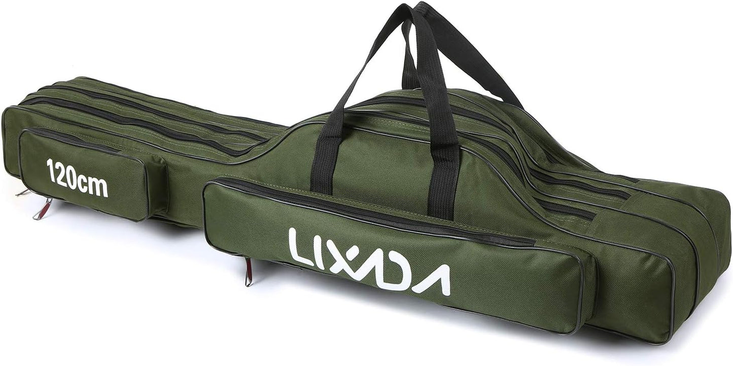 Lixada 3-Layer Fishing Rod Case: Portable & Protective