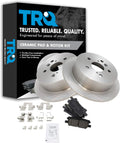 TRQ Rear Brake Pad & Rotor Kit Compatible with Lexus RX and Toyota
