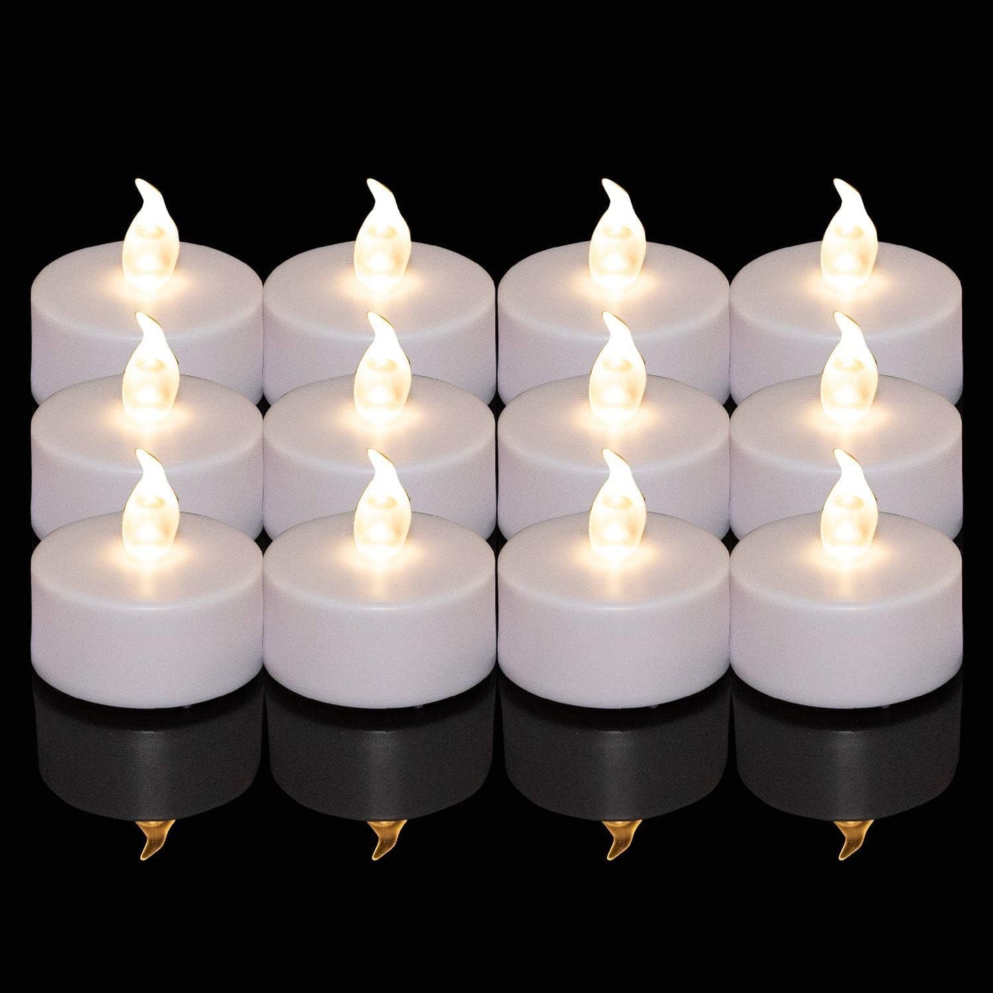 Battery Operated LED Tea Lights for Parties and Home Decor