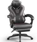 Dowinx Gaming Chair with Footrest for Big and Tall - Massage Comfort