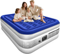 Queen Air Mattress with Built In Pump 18in Raised - Quick Inflate