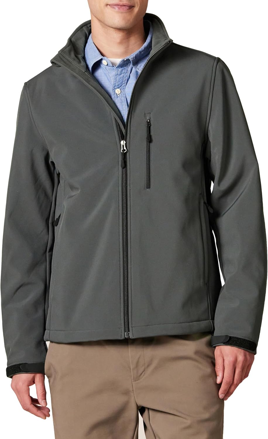Men's Water-Resistant Softshell Jacket for Cool Weather Comfort