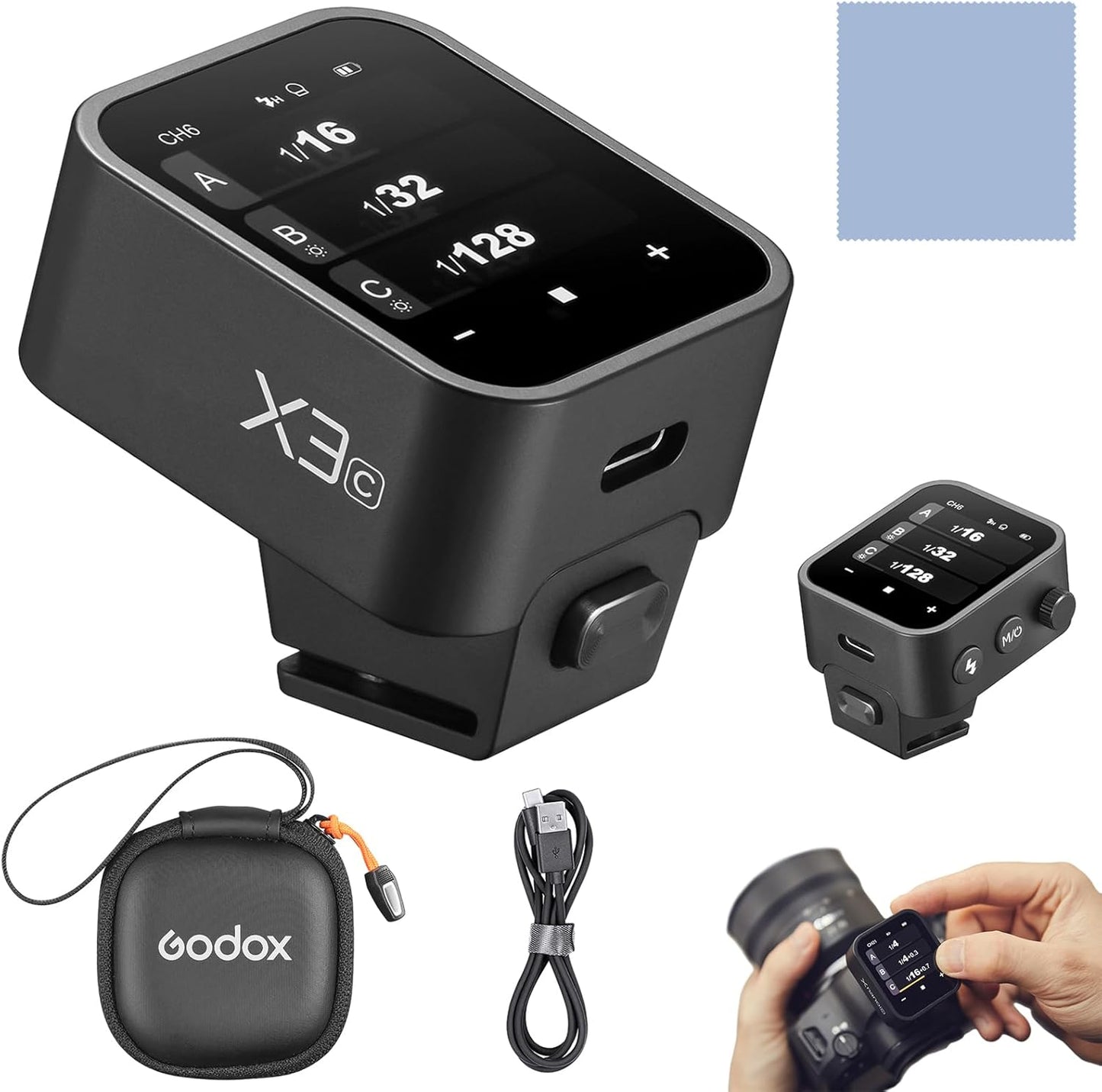 GODOX X3C Wireless Flash Trigger with OLED Touchscreen for Canon