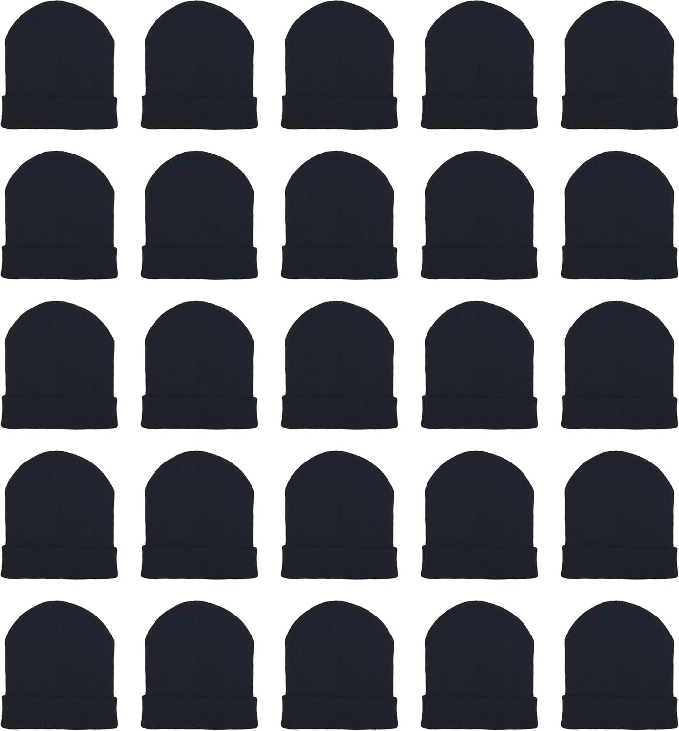25 Pack Winter Beanie Hats for Ultimate Cold Weather Comfort
