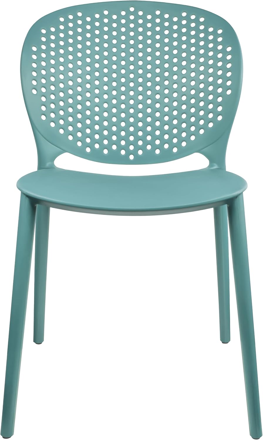 Modern Pool Patio Chair for Indoor Outdoor Use, Stackable Design