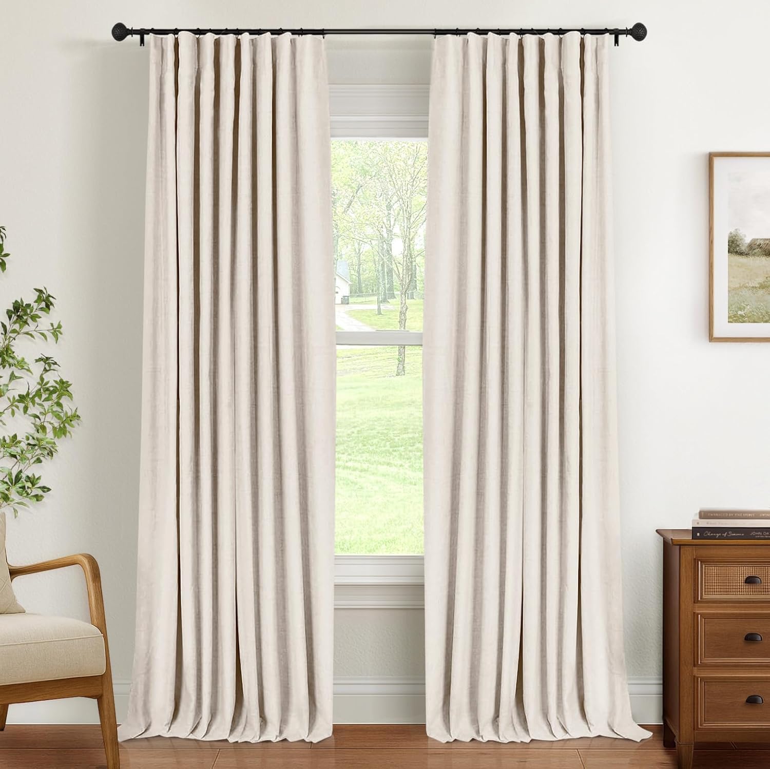 INOVADAY Thermal Sliding Door Curtains for Bedroom and Patio