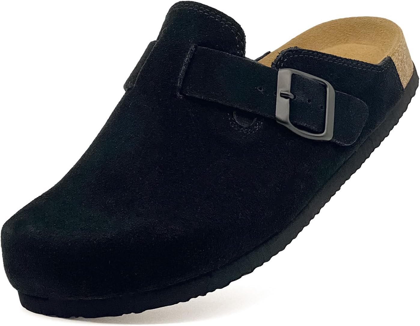 Kids Suede Clogs with Cork Footbed for Comfort and Style