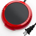 Flameless Candle Warmer Plate - Safe Scent Release & Versatile Use - 1 Pack, Red