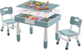 4 in 1 Kids Table and 2 Chairs Set with Storage - Double-Sided