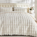 Lotus Karen Fluffy Comforter Cover Set Full Size - Plush Faux Fur