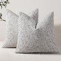 Striped Euro Sham Pillow Covers Set of 2 for Chic Home Decor