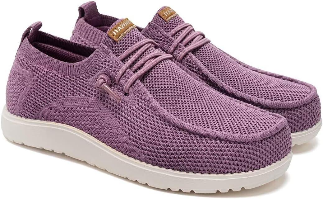 ITAZERO Women's Wide Width Walking Shoes for Comfort & Support
