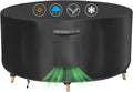 Round Patio Table Cover 72in Dia x 28in H - Waterproof, Windproof