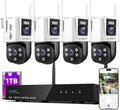 Dual-Image Wide FOV 16CH Security Camera System - 4K WiFi Kit