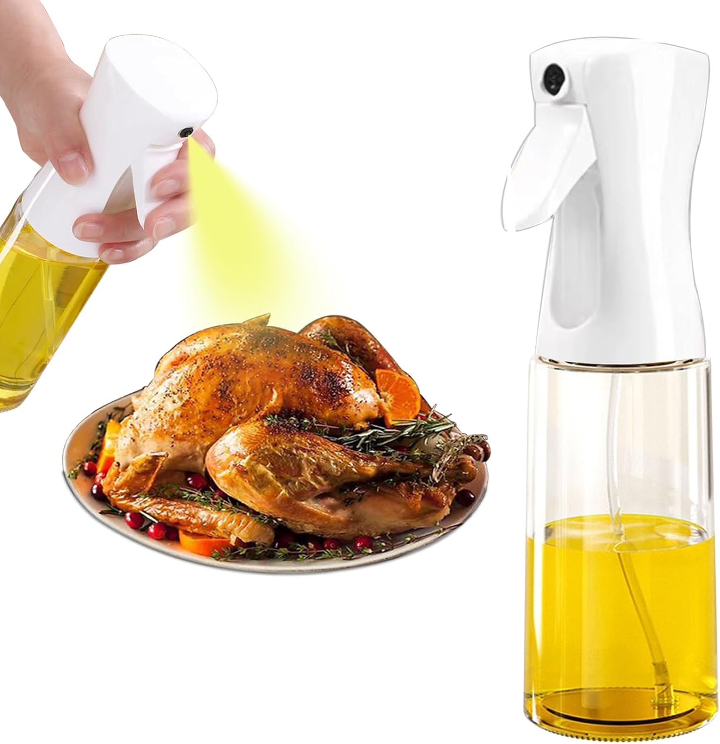 200ml Glass Olive Oil Sprayer - Healthy Cooking Essential