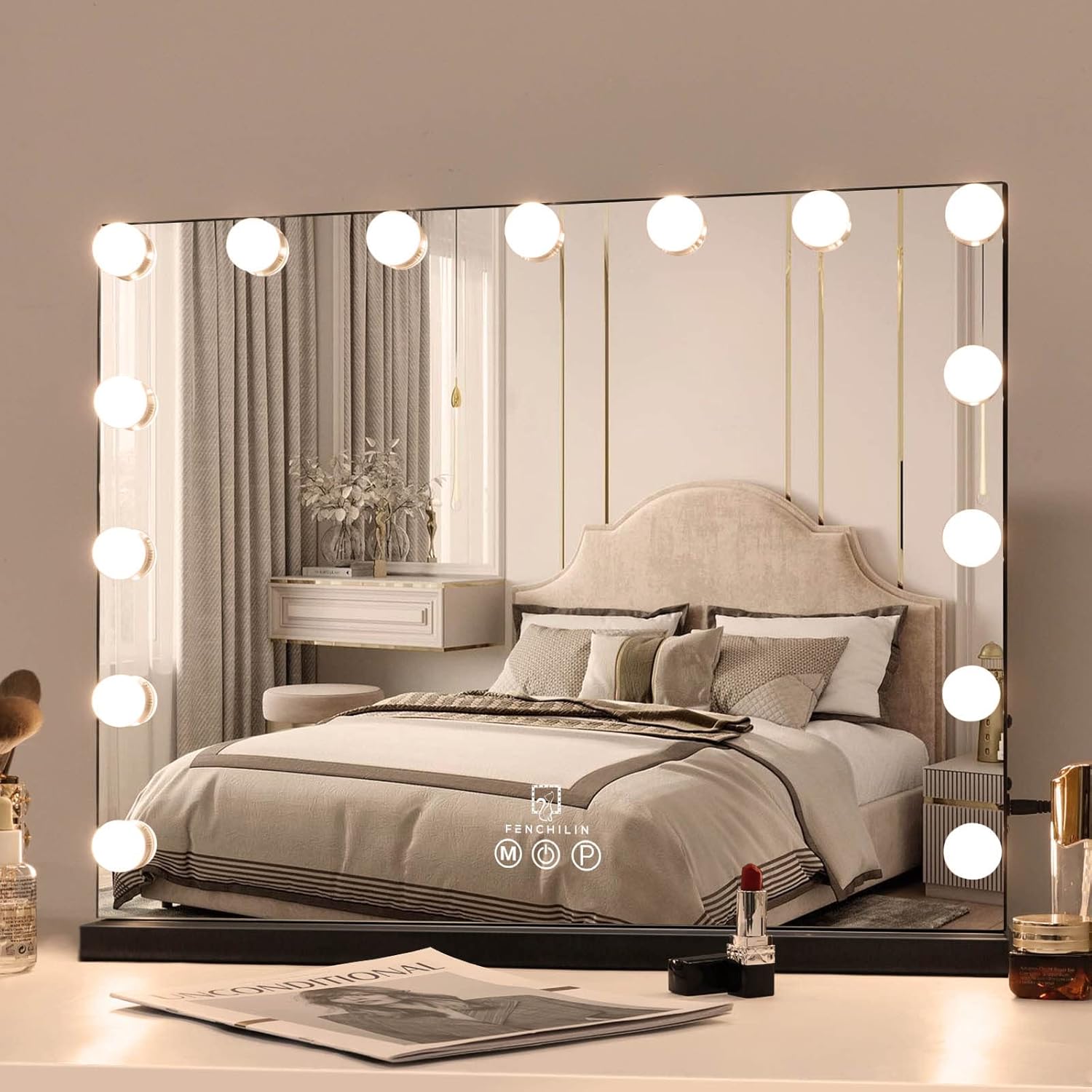 FENCHILIN Vanity Mirror with Lights for Perfect Makeup Looks