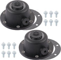 Composite Steer Hub Cap 2 PCS with Gaskets & Bolts - Durable Seal