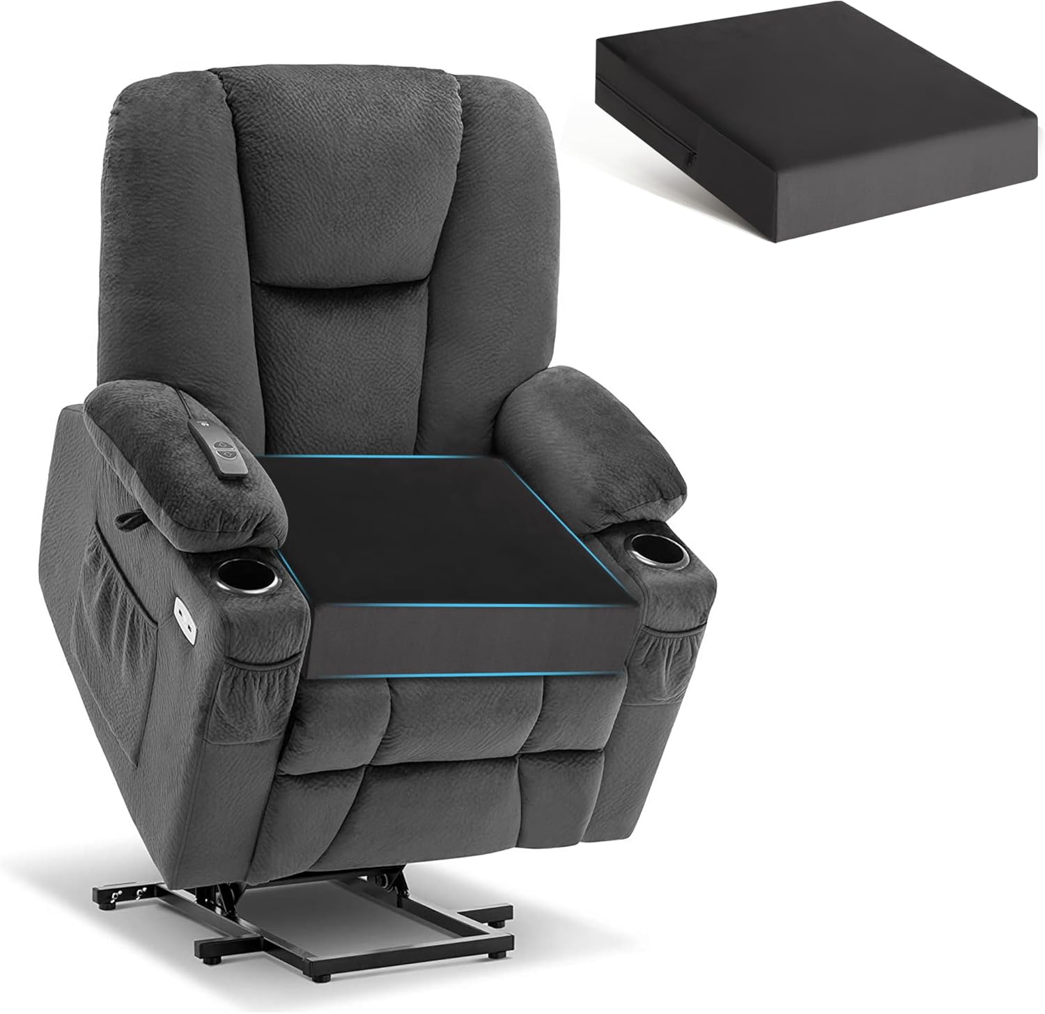 Tromlycs Extra Large Recliner Chair Cushions for Elderly Comfort
