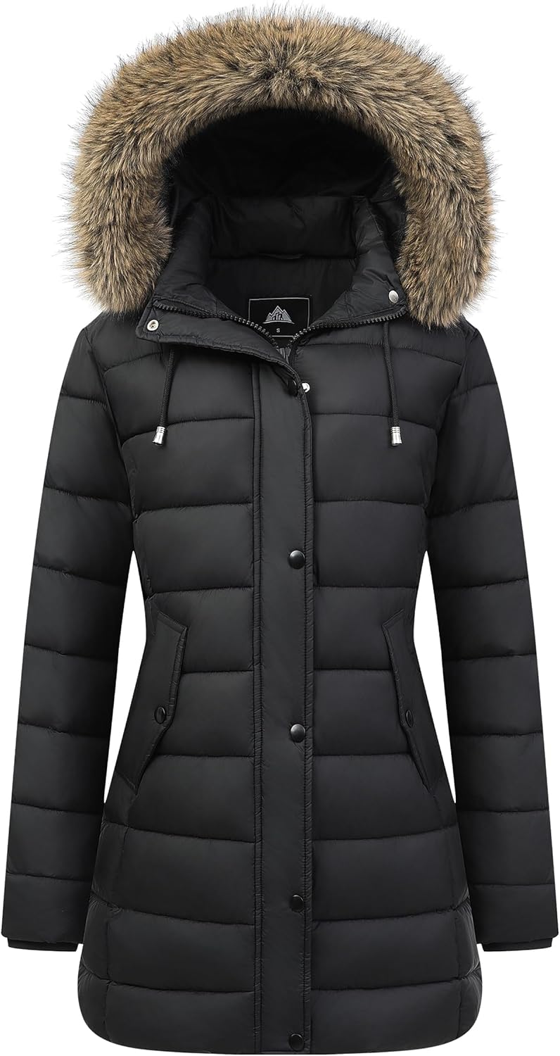 Women's Winter Thickened Down Jacket Warm Long Puffer Coat