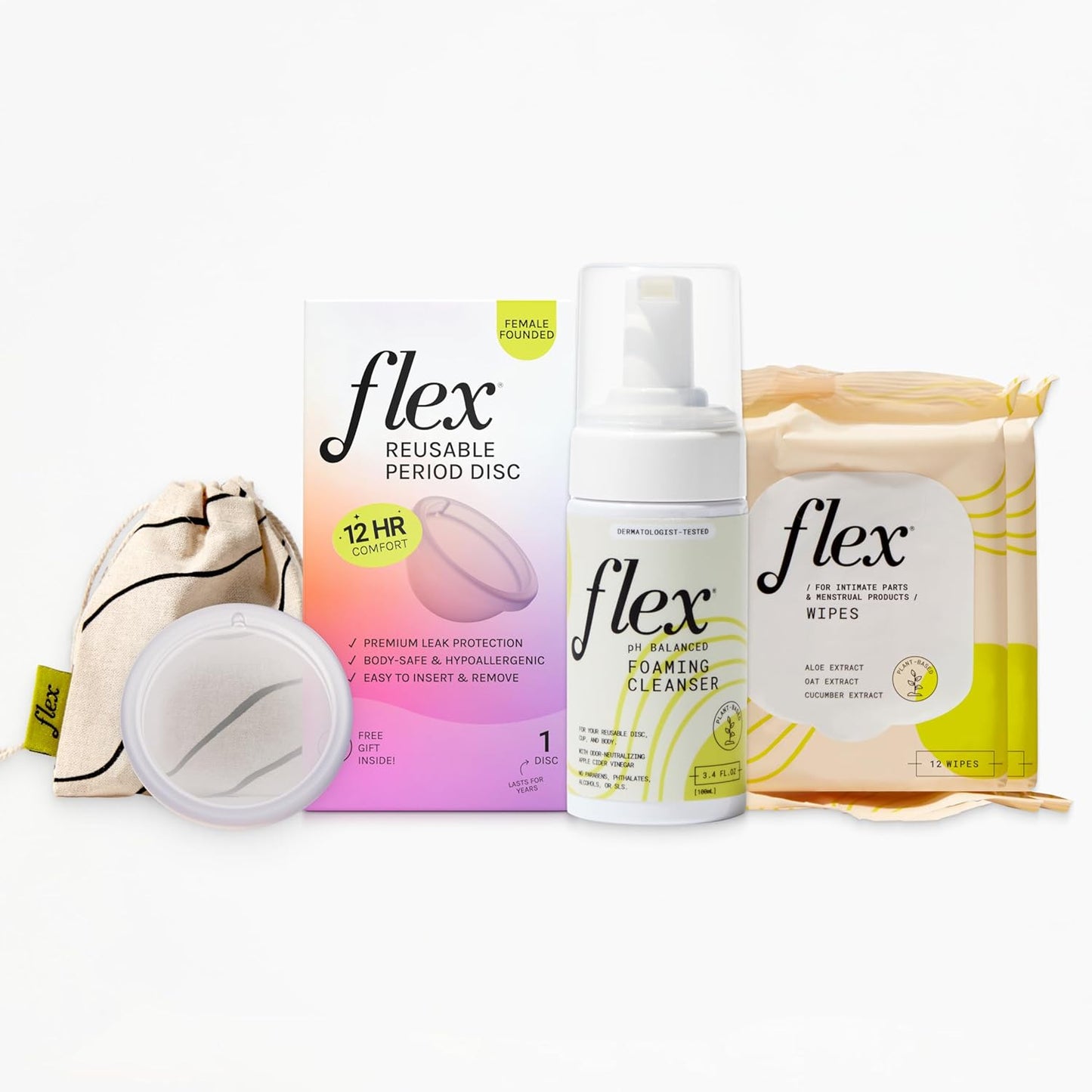 Flex Reusable Disc Starter Bundle for Ultimate Comfort and Care