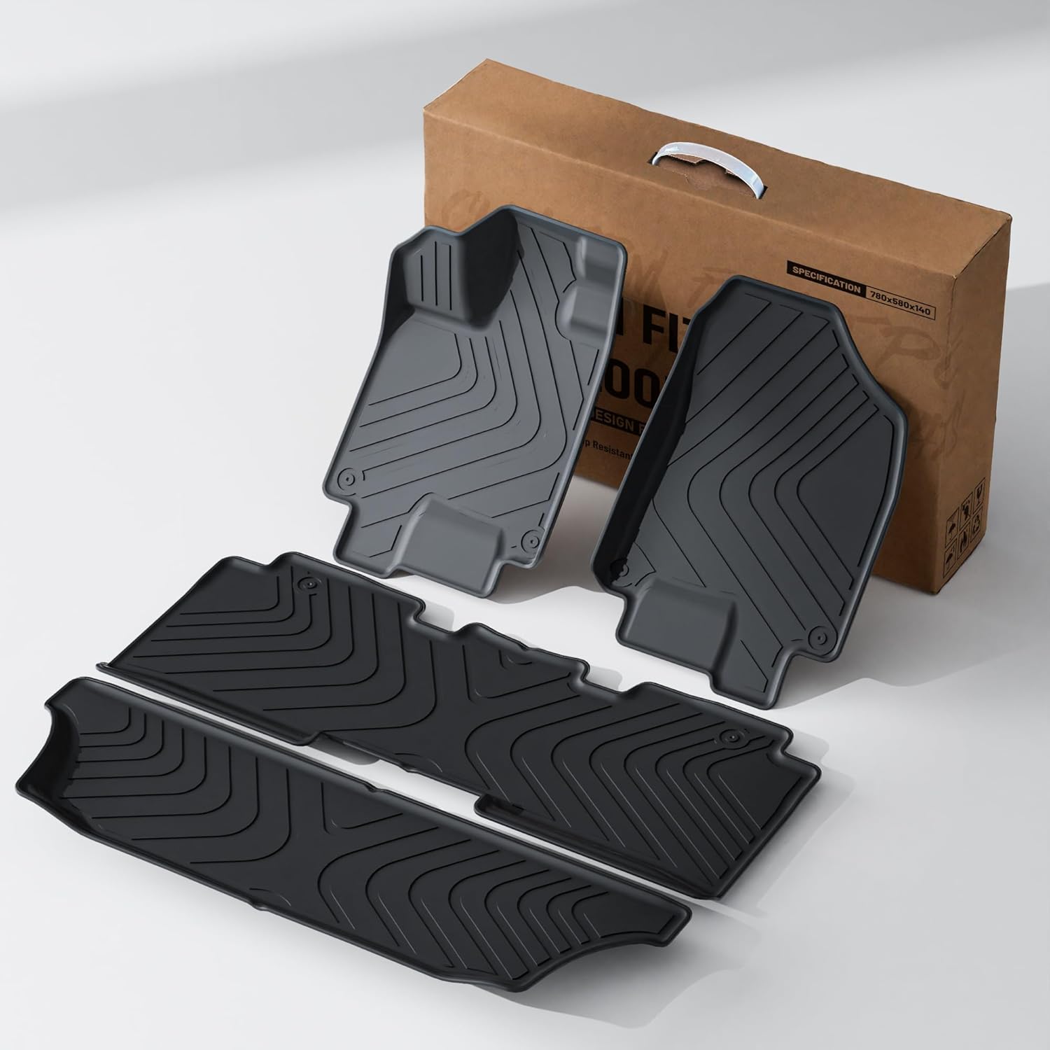 Custom Fit Carbon Fiber Floor Mats for Honda Odyssey 2018-2026