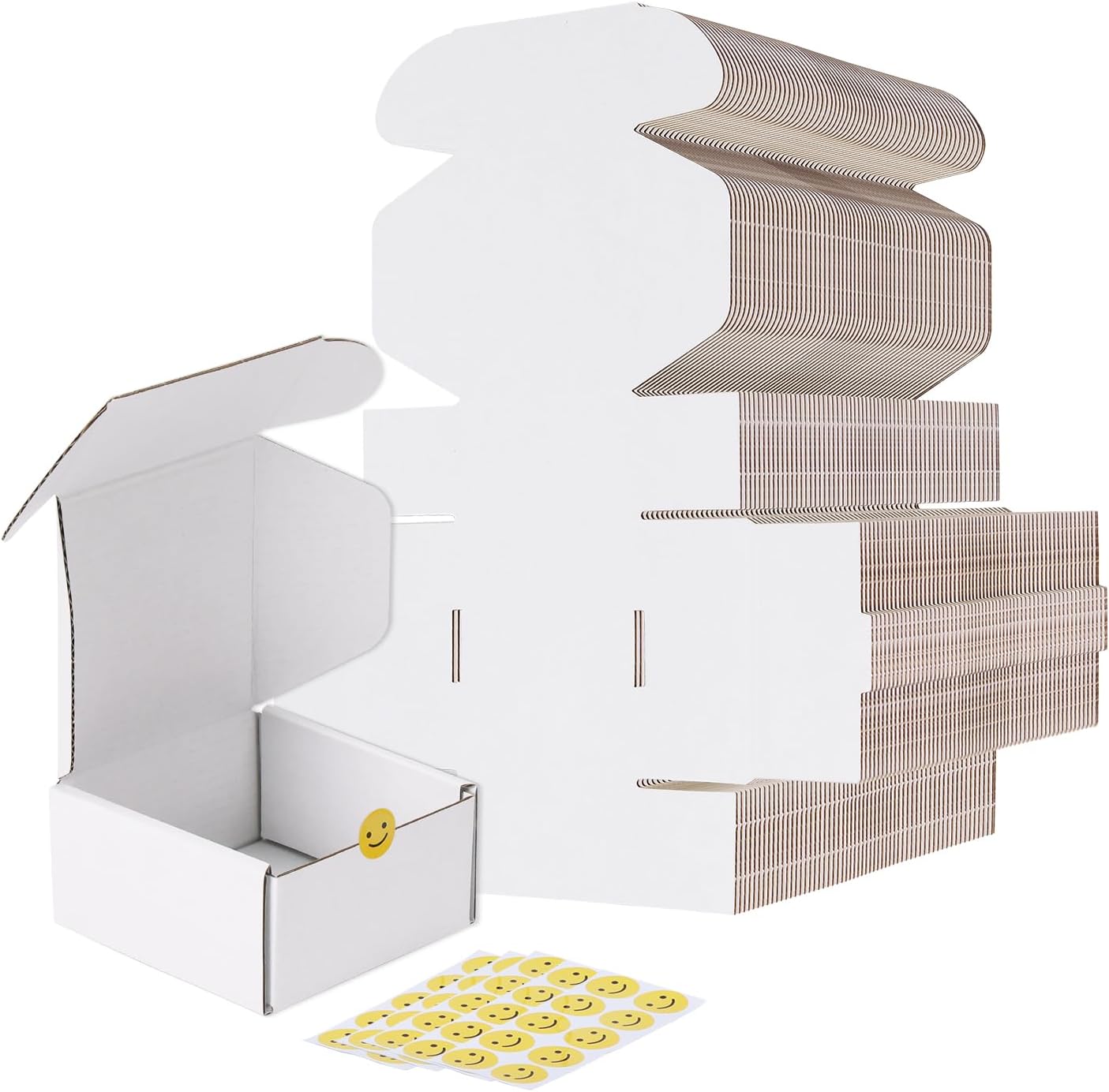 4x4x2 Shipping Boxes Set of 100 for Packing and Mailing Needs