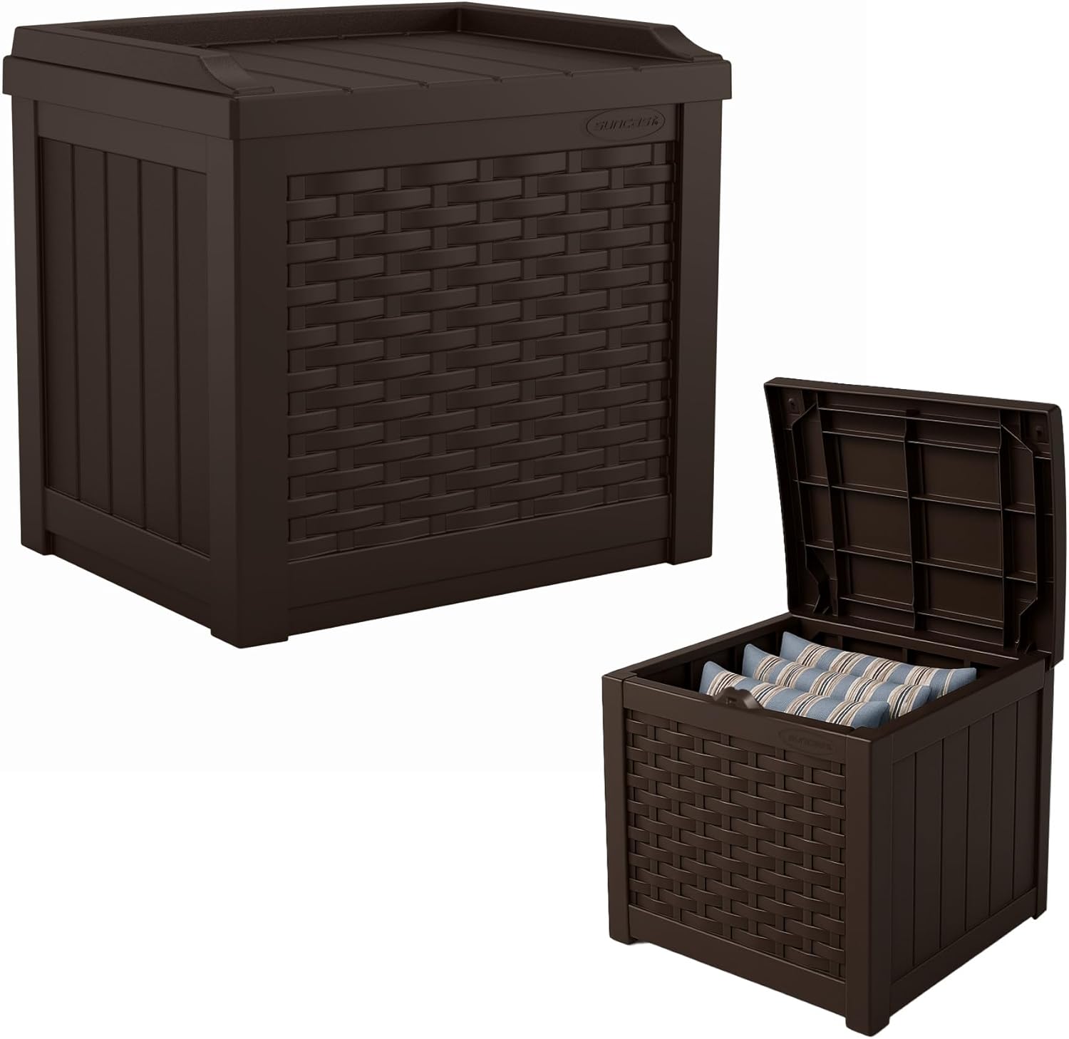 Suncast Outdoor Deck Box - 22 Gallon Weatherproof Storage Solution