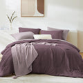 WRENSONGE King Comforter Set - Soft Italian Plum 7-Piece King Bedding
