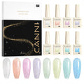 CANNI 8 Pcs 9 ML Glitter Gel Nail Polish Set - Sparkle Kit
